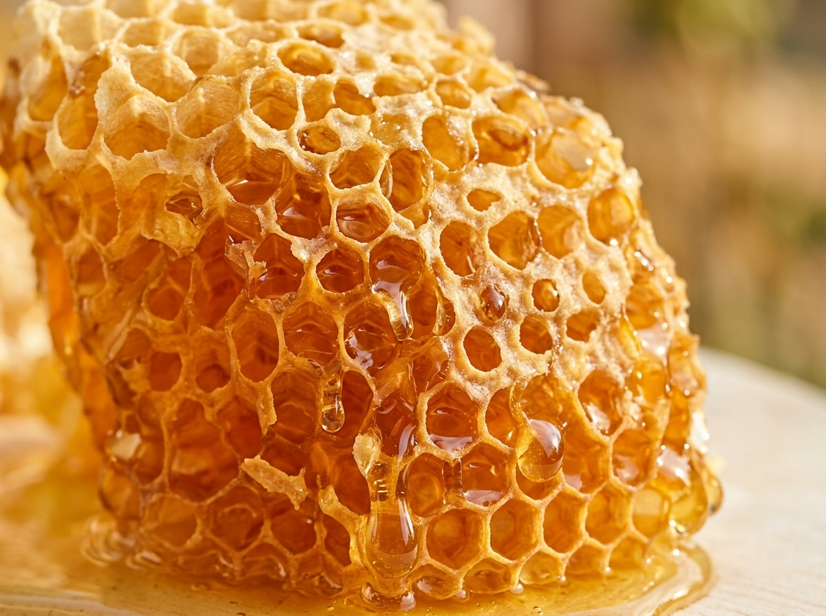 Inside the Forest Honey Harvest fresh comb